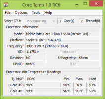 風扇散熱軟體 Core Temp